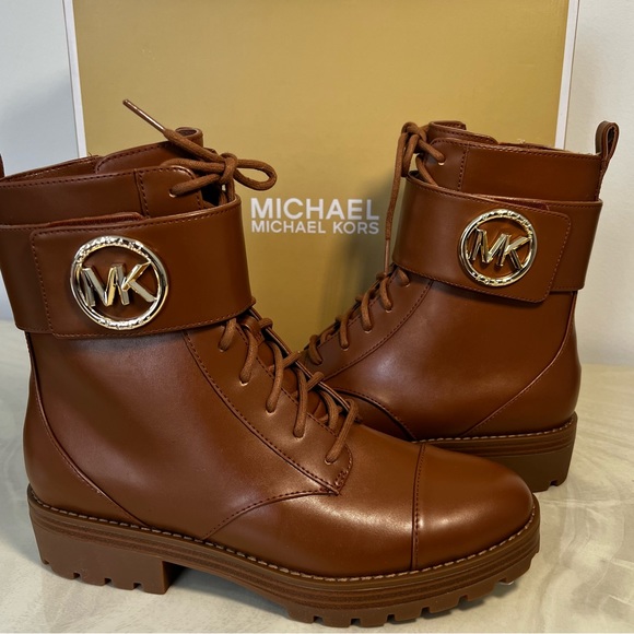 Michael Michael Kors Women's Faux Leather Tatum Ankle Boot - Picture 2 of 11